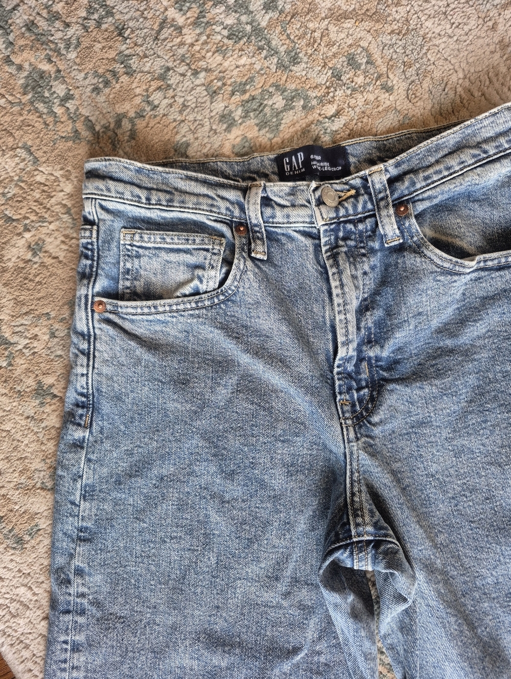 GAP Factory High-Rise Wide Leg Women's Jeans Sz 6 - Picture 4 of 5